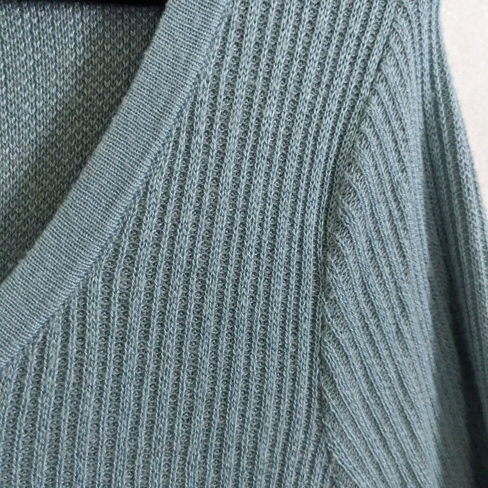 Soft Surroundings Women's Aqua Long Sleeve Sweater Medium - Picture 6 of 7